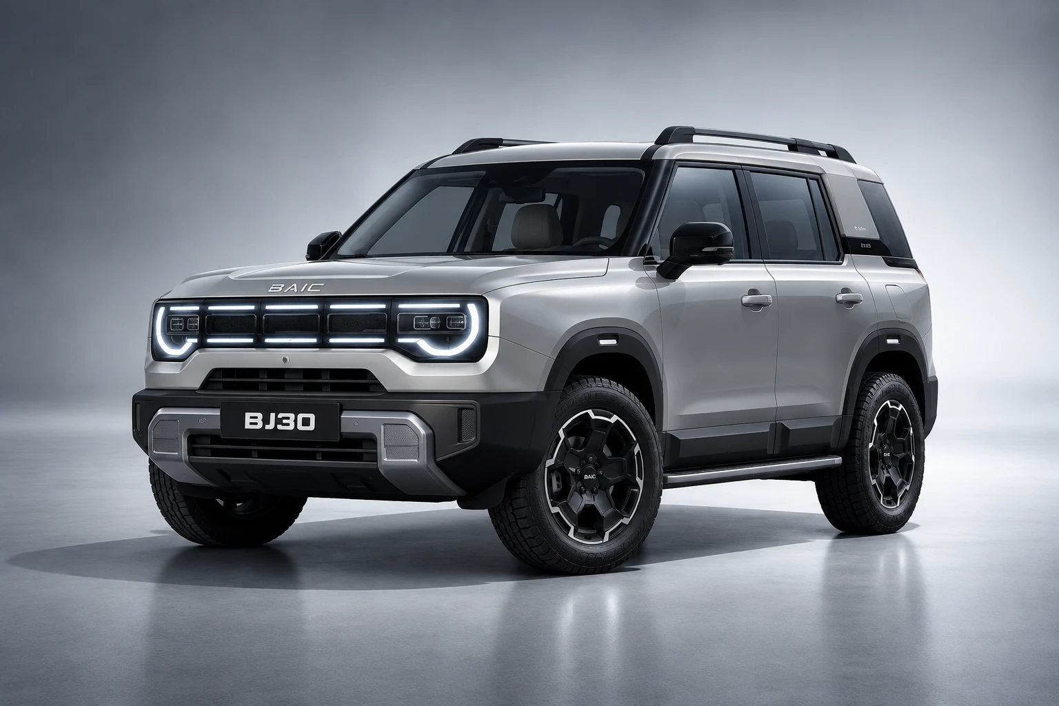 BAIC BJ30e front three-quarter view
