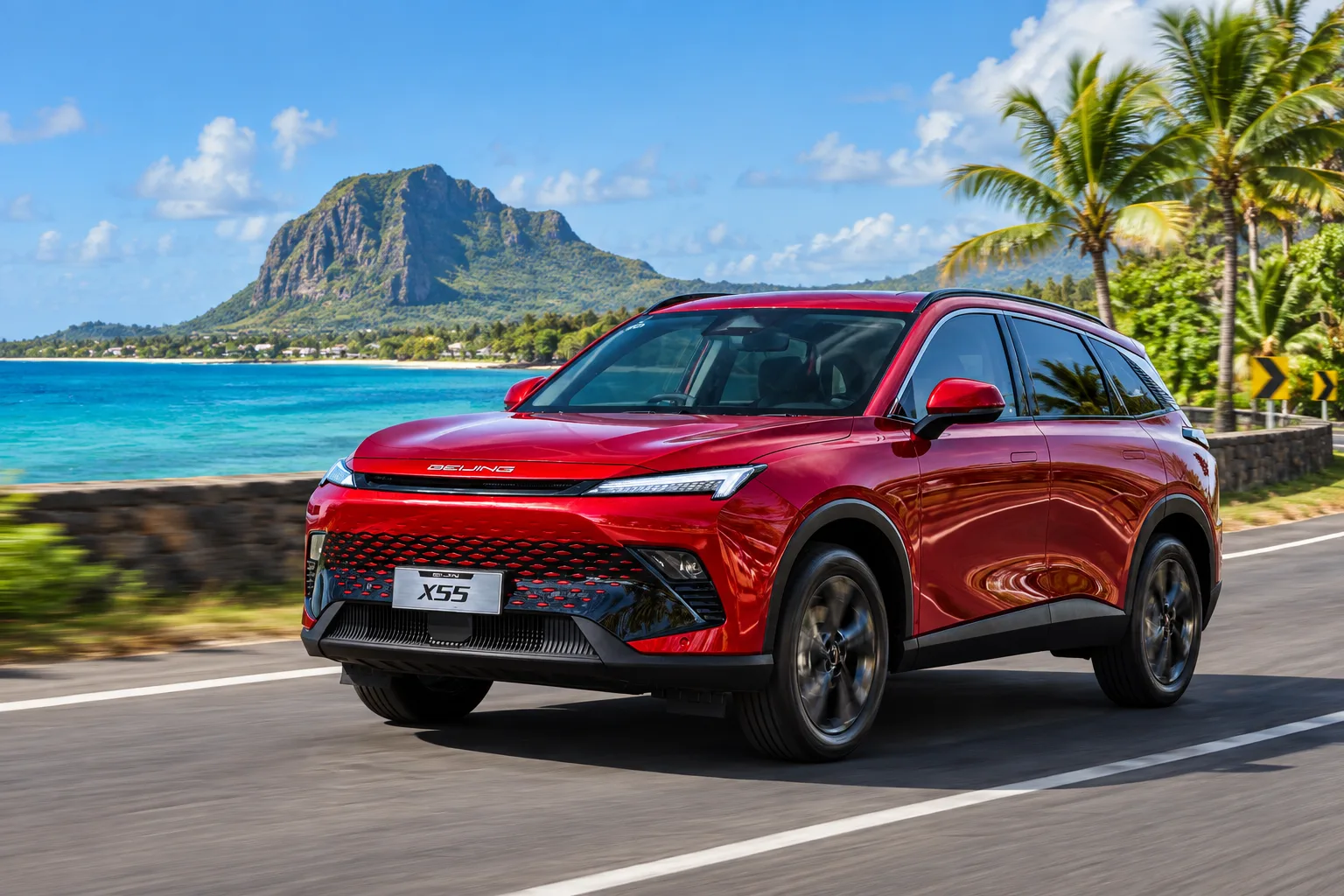 BAIC X55e in motion